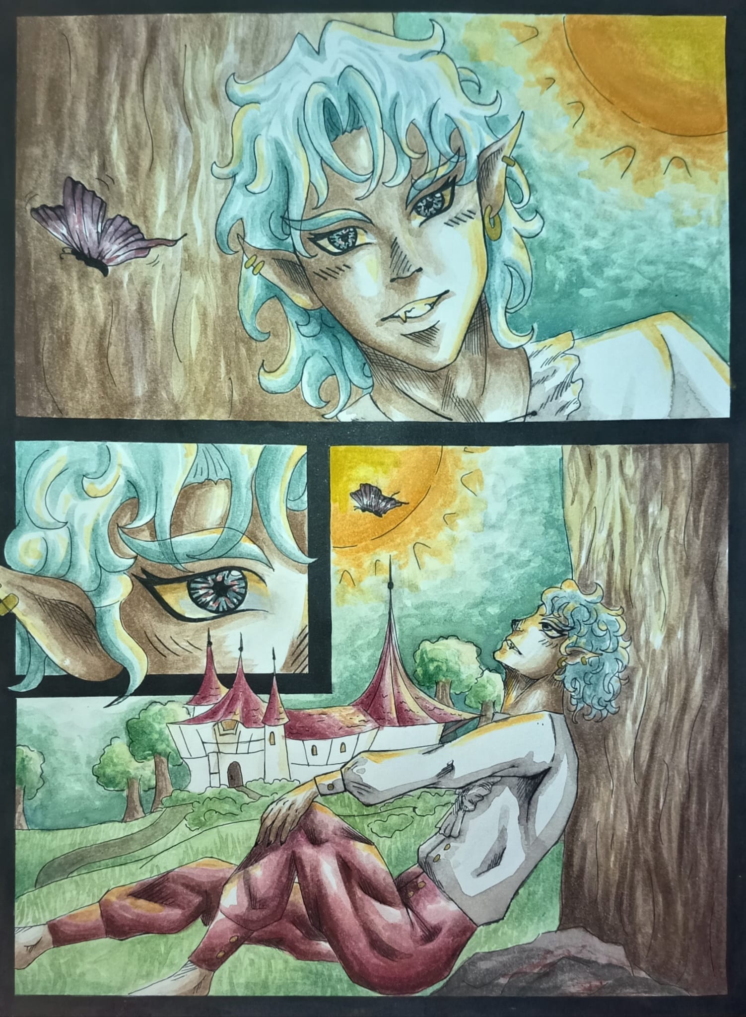 disegno aquila a matita